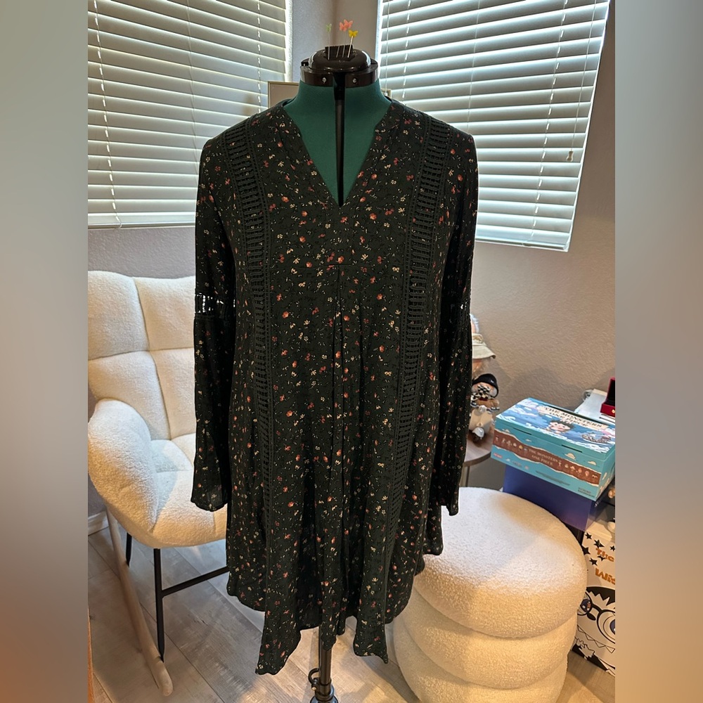 Floral Green Dress